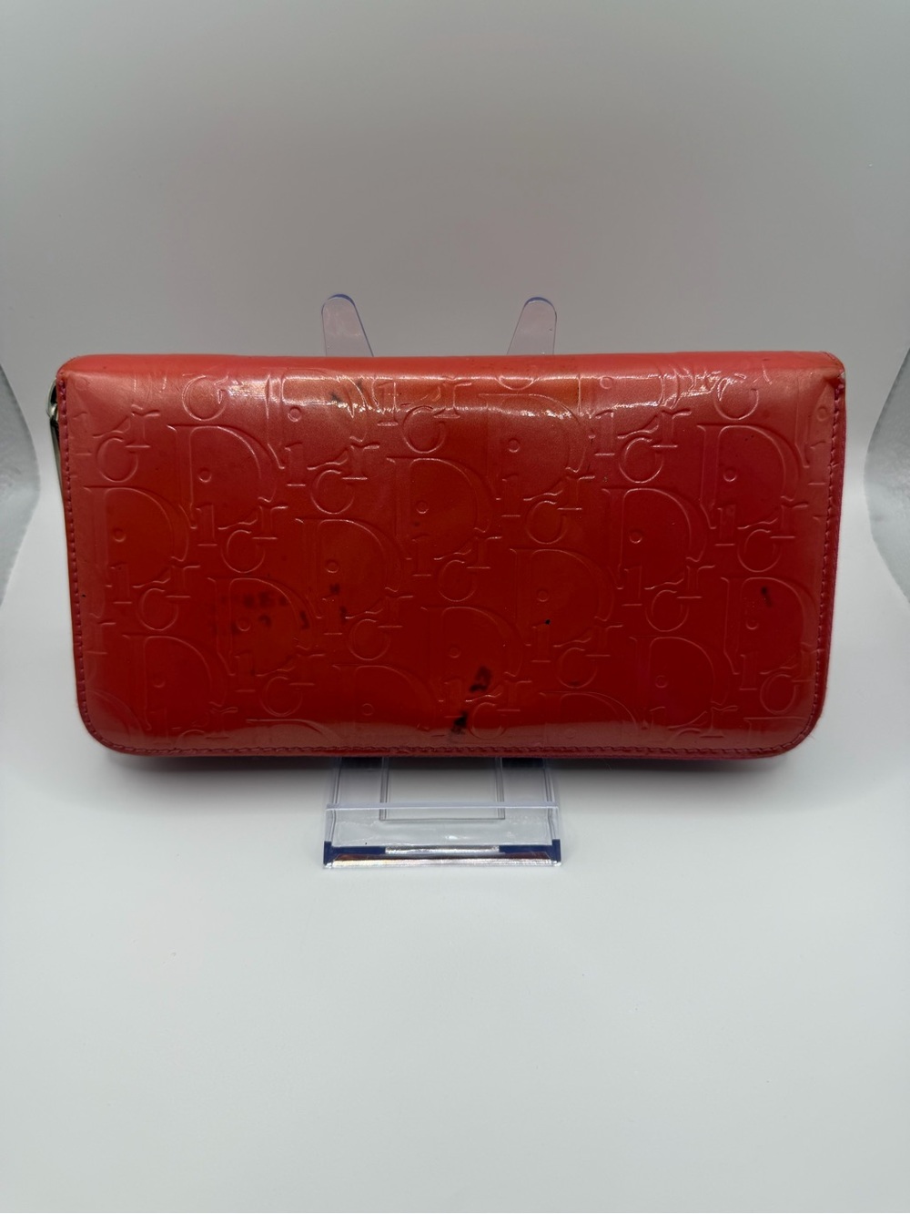 Christian Dior Diorissimo Patent Leather Zippy Wallet - Picture 2 of 11